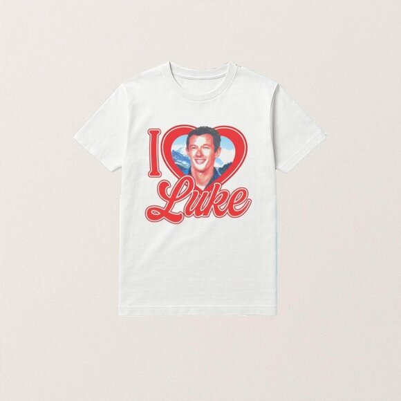 Ashlee G Tops - Dua Lipa Callum Turner I Heart Luke Shirt 172
